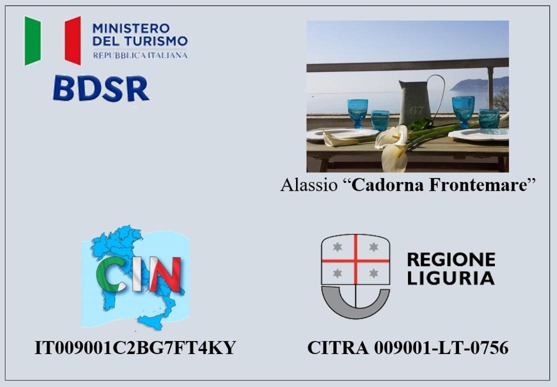 Cadorna Fronte Mare Apartment Аласио Екстериор снимка